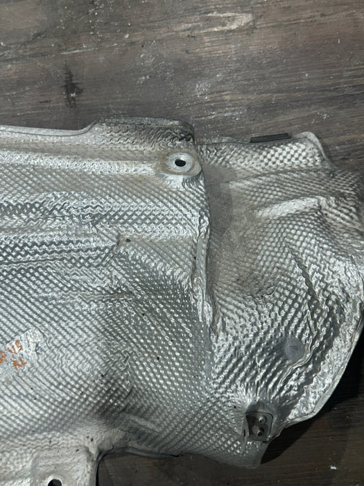 2014 PORSCHE 911 TURBO S 991 REAR LEFT BUMPER HEAT SHIELD OEM 99150547901