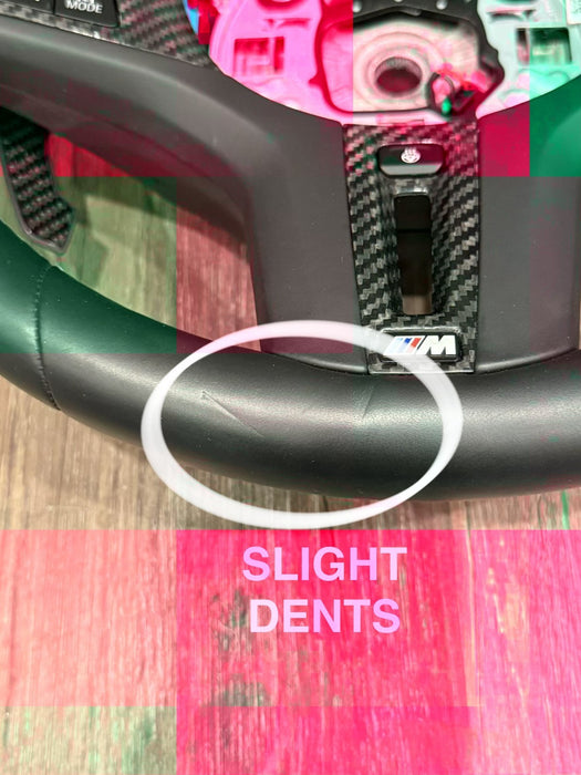 2024 BMW M3 M4 G80 G82 STEERING WHEEL W CARBON FIBER & PADDLE SHIFTERS OEM *#14*