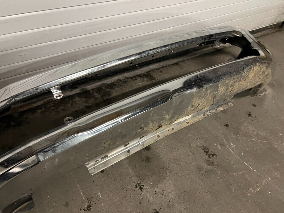 2020 2021 2022 FORD F250 F350 CHROME FRONT BUMPER W/ FOG LIGHT HOLES OEM *DENT*