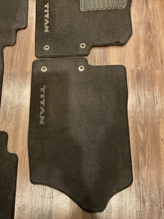 2016 NISSAN TITAN XD CARPET FLOOR MATS OEM