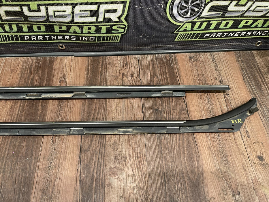 2017-2019 FORD F250 F350 REAR LEFT RIGHT CHROME DOOR STRIP PAIR OEM (READ DESCR)