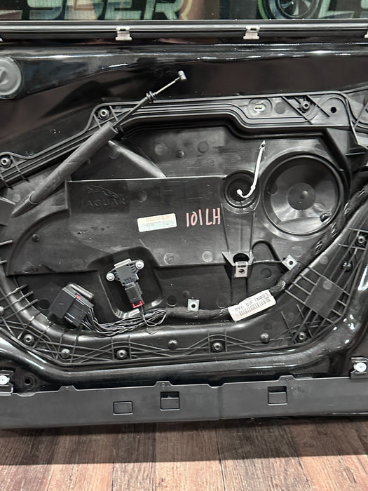 2015 JAGUAR F TYPE FRONT DRIVER LEFT BLACK DOOR SHELL OEM *FLAWS/READ*