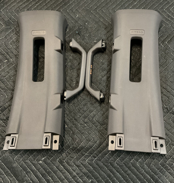 2018 FORD F250 F350 F450 KING RANCH UPPER B PILLAR OEM TRIM PAIR W/HANDLE LH RH