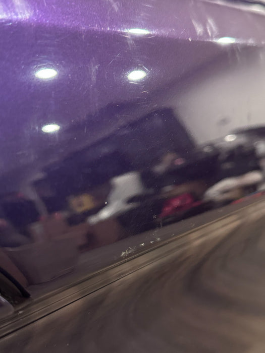 2014 AUDI R8 SPYDER RIGHT PURPLE DOOR SHELL W WINDOW OEM *FLAWS/READ*