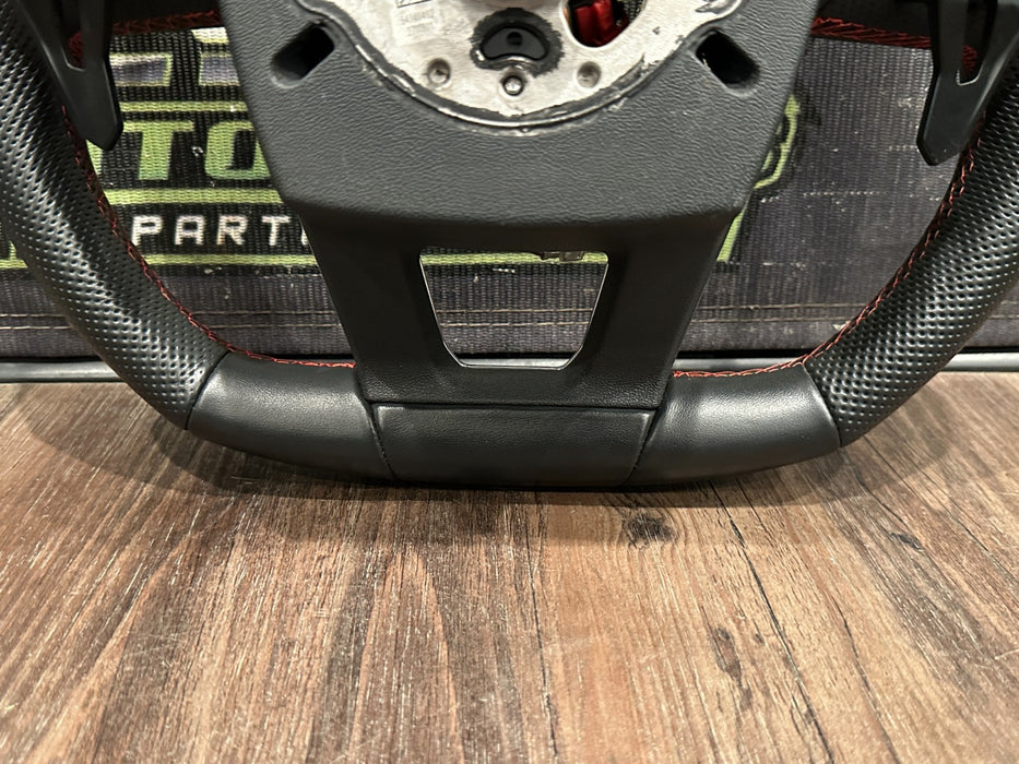 2018-2024 LAMBORGHINI URUS LEATHER STEERING WHEEL W RED STITCHING OEM