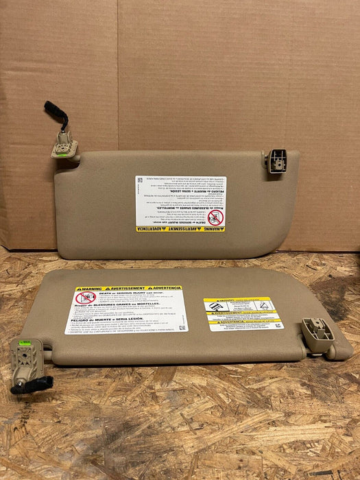 2019 FORD F250 F350 PLATINUM TAN/BEIGE SUN VISORS OEM