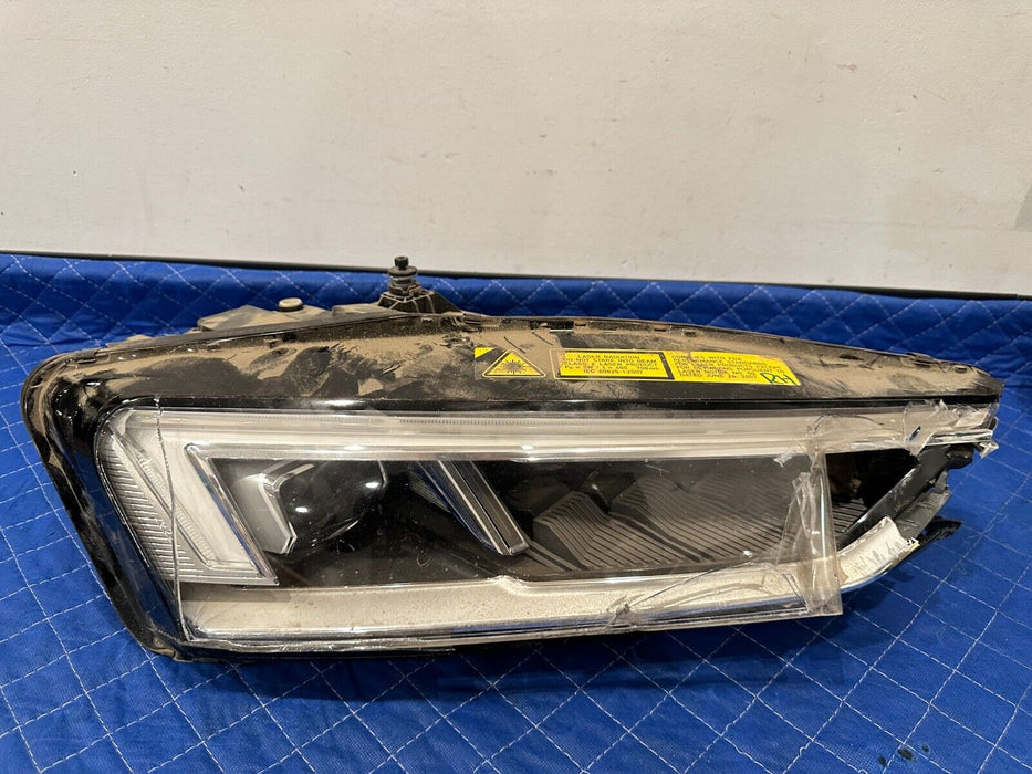 2018 AUDI R8 FRONT PASSENGER RIGHT LED HEADLIGHT OEM DAMAGED NO MODULES INCLUDED