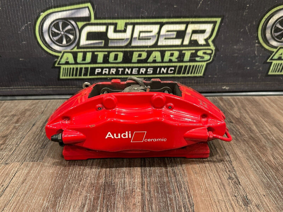2021 AUDI R8 REAR RIGHT RED CARBON CERAMIC BRAKE CALIPER OEM *PAINT CHIP/READ!*