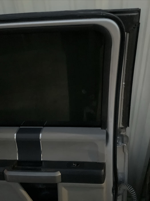 2017-2019 FORD F250 F350 F450 REAR DRIVER LEFT DOOR W/PANEL~MINOR COSMETIC~