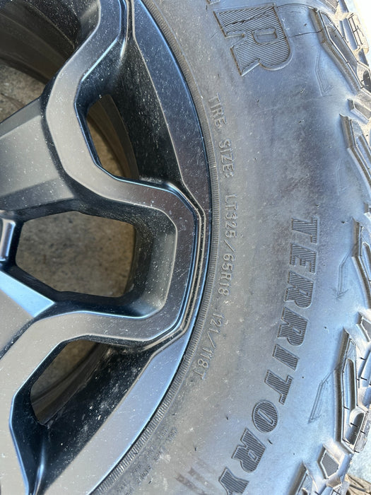 DODGE RAM GOODYEAR WRANGLER WHEELS TIRES RIMS 325/65 R18