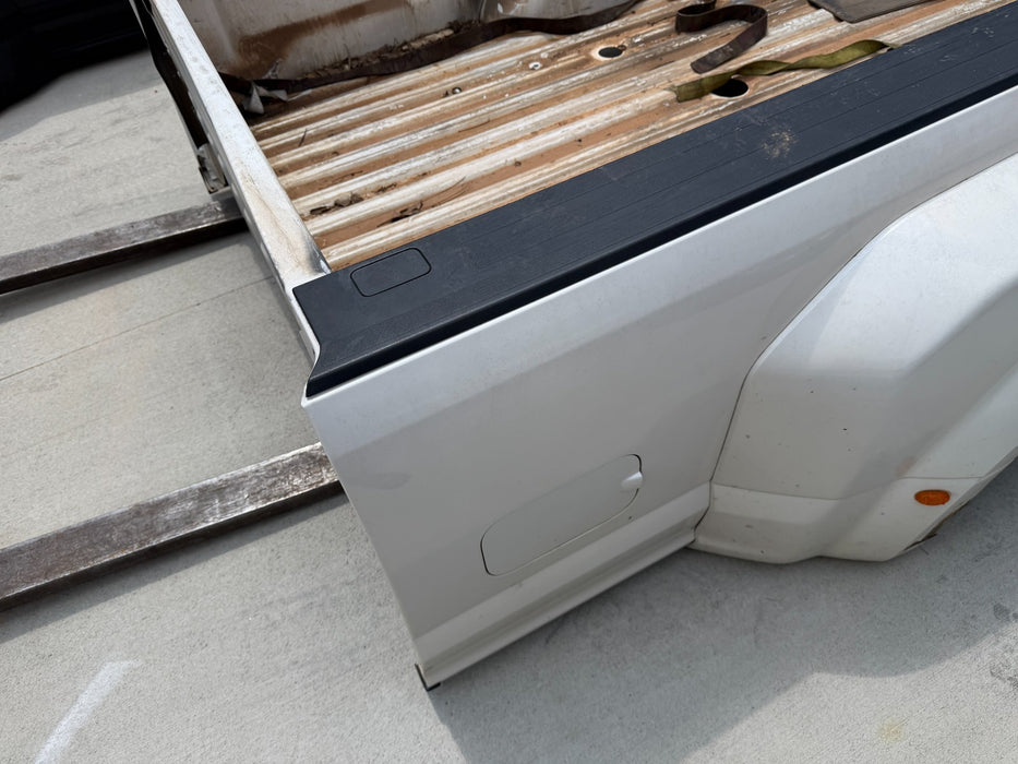 2017-2022 FORD F350 F450 PLATINUM DRW DUALLY LONG BED 8' METALLIC WHITE
