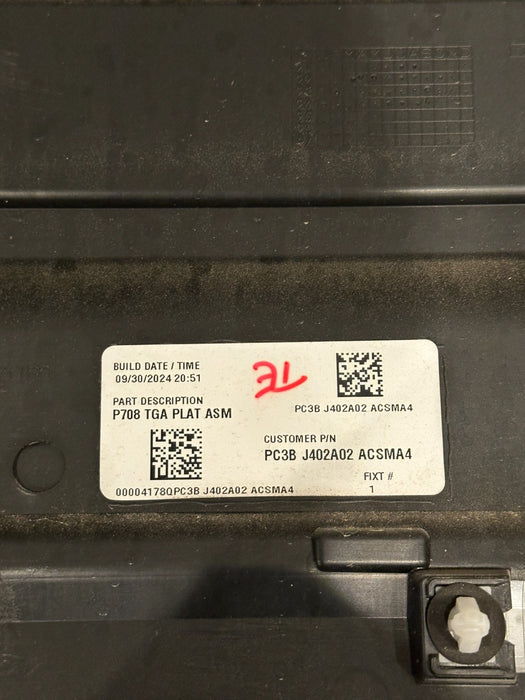 2024 FORD F250 F350 SUPERDUTY PLATINUM TAILGATE TRIM PLAQUE OEM PC3B J402A02