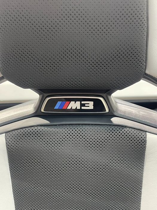 2024 BMW M3 M4 G80 G82 Carbon Bucket Seats White Carbon Fiber M Performance OEM