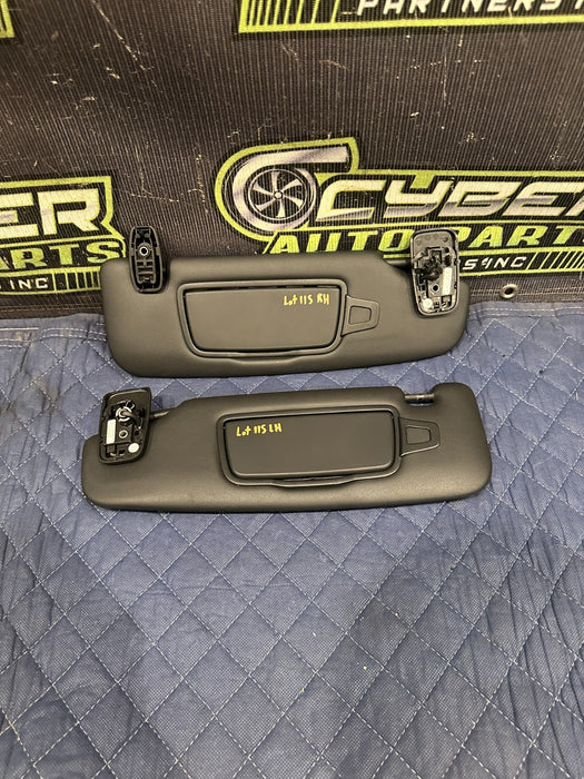 2014 PORSCHE 911 TURBO S LEFT RIGHT SUN VISORS OEM