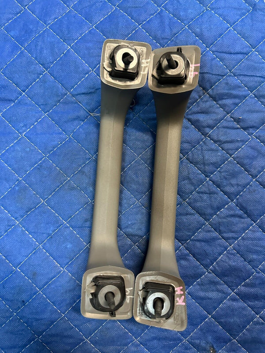 2017-2019 FORD F250 F350 F450 LARIAT GREY LEFT & RIGHT GRAB HANDLES OEM