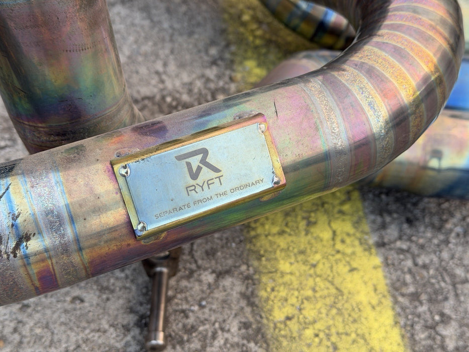 LAMBORGHINI AVENTADOR SV LP750 RYFT TITANIUM RACE EXHAUST 1/88 *DAMAGE*