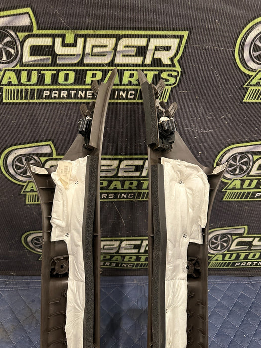 2017-2019 FORD F250 F350 KING RANCH BROWN FRONT LEFT RIGHT A PILLARS OEM