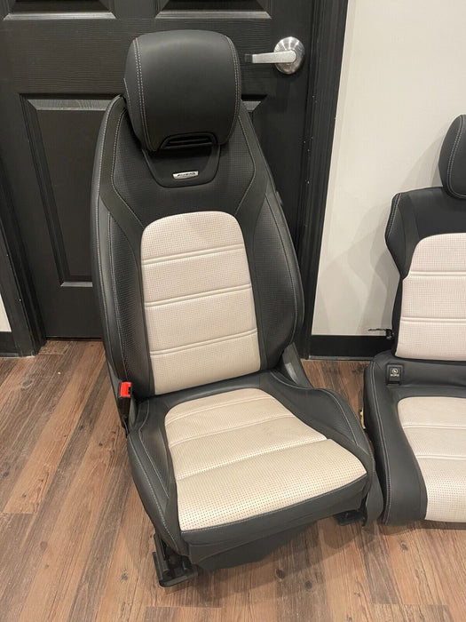 2017 MERCEDES-BENZ C63 CABRIOLET FRONT & REAR SEATS W/ HEAD RESTS & BOLSTERS OEM