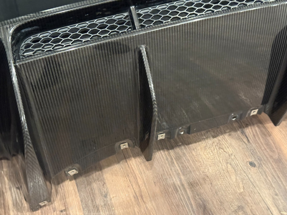 2017 2018 AUDI R8 CARBON FIBER REAR DIFFUSER OEM GENUINE 4S0807521D