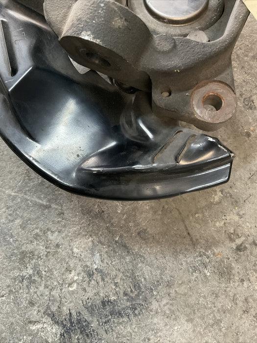2017 SUBARU BRZ FRONT LEFT SPINDLE KNUCKLE HUB BRAKE SHIELD OEM