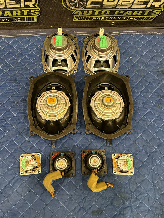 2013 NISSAN 370Z LEFT RIGHT DOOR DASHBOARD BOSE SPEAKER SET OEM