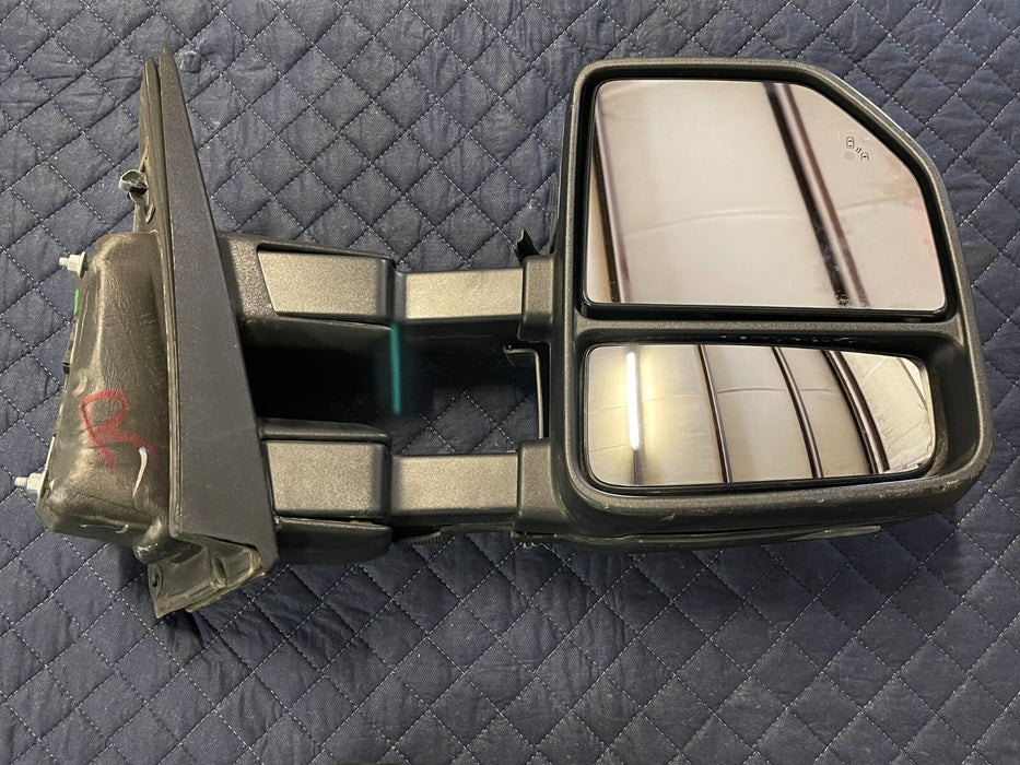 2017-2019 FORD F250 F350 F450 PASSENGER RIGHT SIDE TOWING MIRROR OEM *DAMAGED*