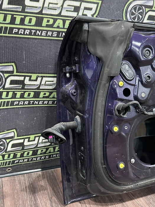 2014 AUDI R8 SPYDER RIGHT PURPLE DOOR SHELL W WINDOW OEM *FLAWS/READ*