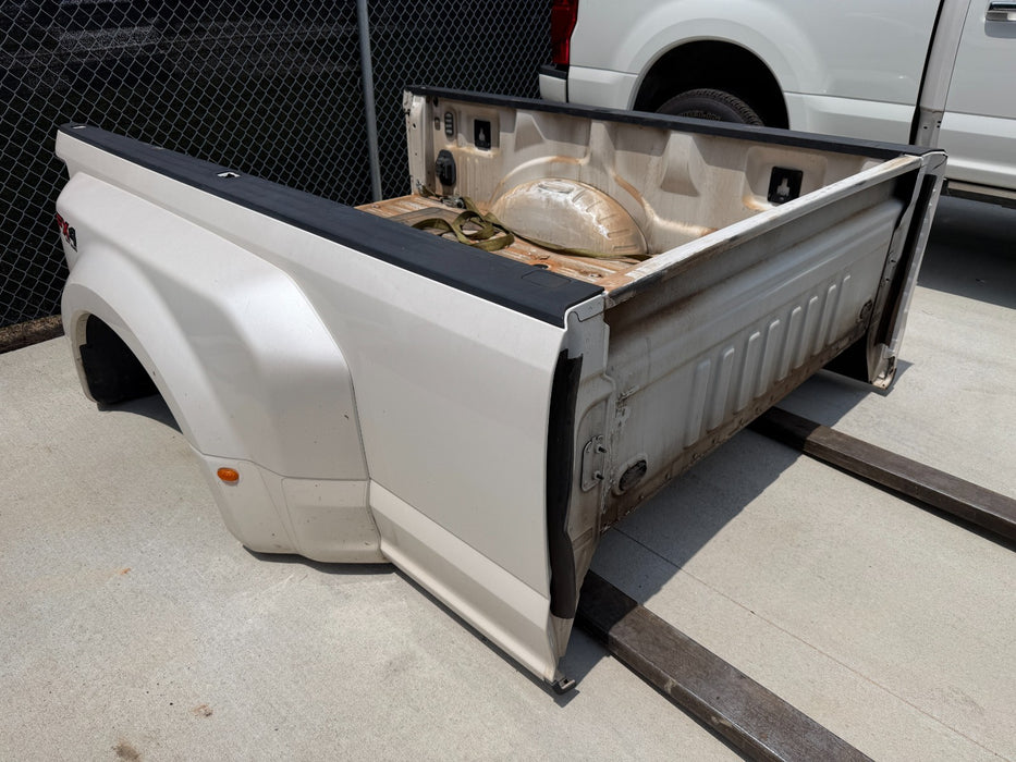 2017-2022 FORD F350 F450 PLATINUM DRW DUALLY LONG BED 8' METALLIC WHITE