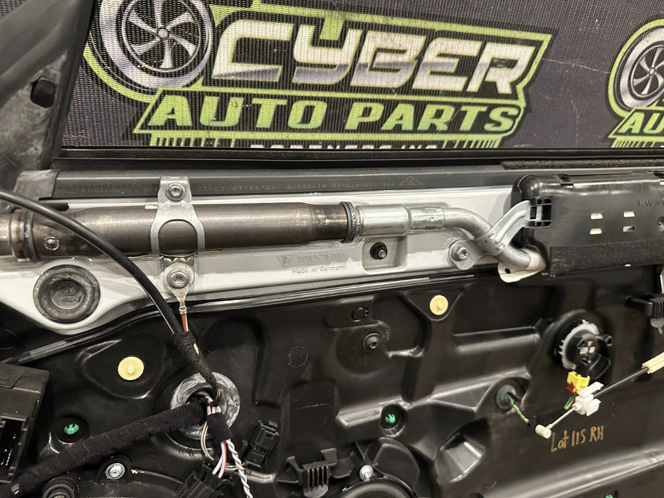 2014 PORSCHE 911 TURBO S PASSENGER RIGHT WHITE DOOR SHELL OEM *RESIDUE/READ*