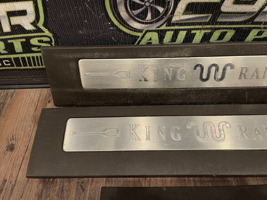 2017-2019 FORD F250 F350 KING RANCH FRONT REAR LEFT RIGHT KICK PLATE SET *SCUFFS