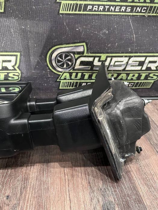 2017-2019 FORD F250 F350 F450 DRIVER LEFT CHROME CAP TOW MIRROR OEM *WEAR 12,14*