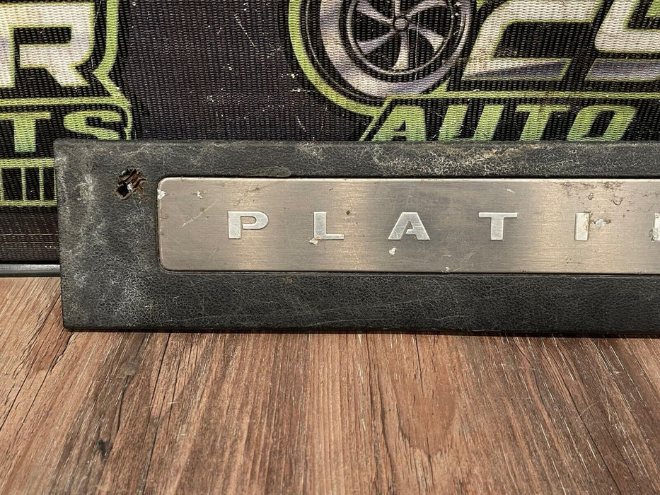 2017-2019 FORD F250 F350 PLATINUM FRONT DRIVER LEFT KICK PLATE OEM *HOLE/SCUFFS*