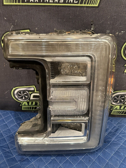 2017-2019 FORD F250 F350 F450 DRIVER LEFT LED HEADLIGHT OEM *BURNT/READ*