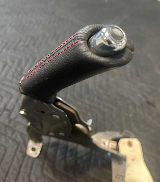 2015 SUBARU BRZ FRS FR-S LEATHER EMERGENCY E BRAKE HANDLE LEVER W/ RED STITCHING