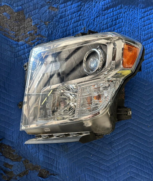 2016 2017 2018 2019 NISSAN TITAN XD V8 DIESEL FRONT DRIVER LEFT HEADLIGHT OEM