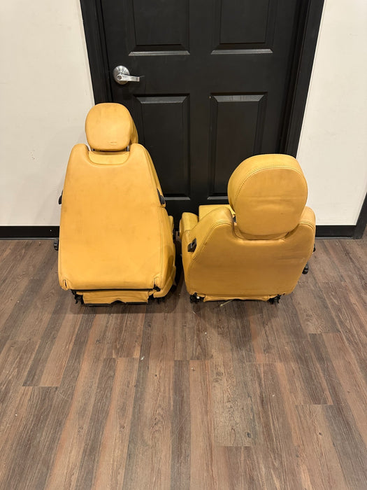 FERRARI 360 FRONT LEFT RIGHT BEIGE TAN SEATS OEM *NORMAL WEAR 6-8,10-12*