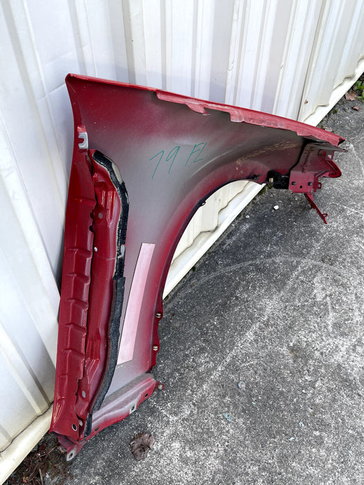 2017 NISSAN 370 NISMO FRONT DRIVER LEFT RED FENDER OEM (A54) *PAINT CHIPS* -READ
