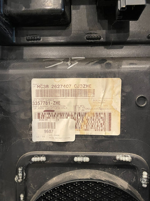 2017-2019 FORD F250 F350  BLACK REAR DRIVER LEFT DOOR PANEL OEM SCRATCHES