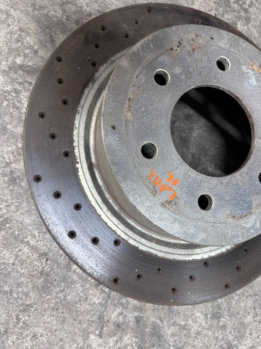 2017 NISSAN TITAN XD FRONT LEFT BRAKE DISC ROTOR OEM