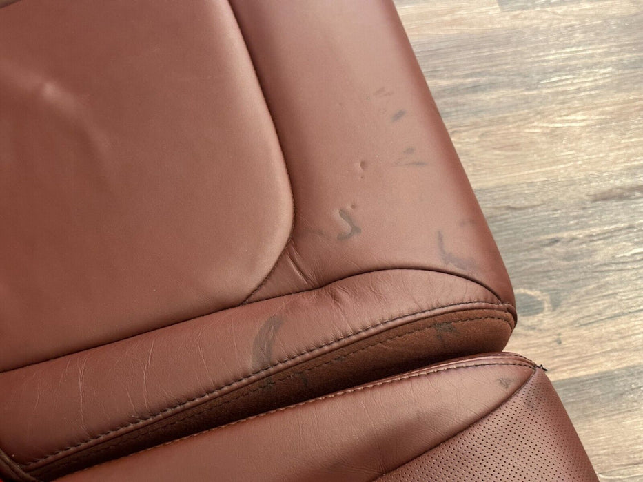 2017-2019 FORD F250 F350 F450 DARK MARSALA RED LEATHER REAR SEATS OEM *READ*