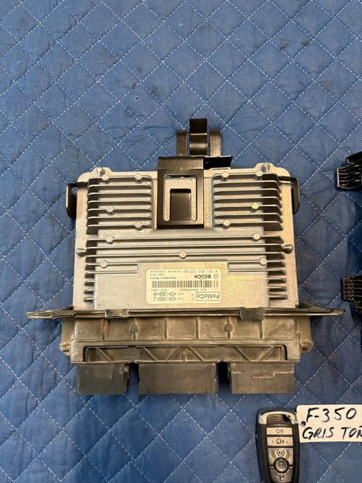 2019 FORD F450 ENGINE ECU ECM BCM CONTROL MODULE W KEY FOB OEM