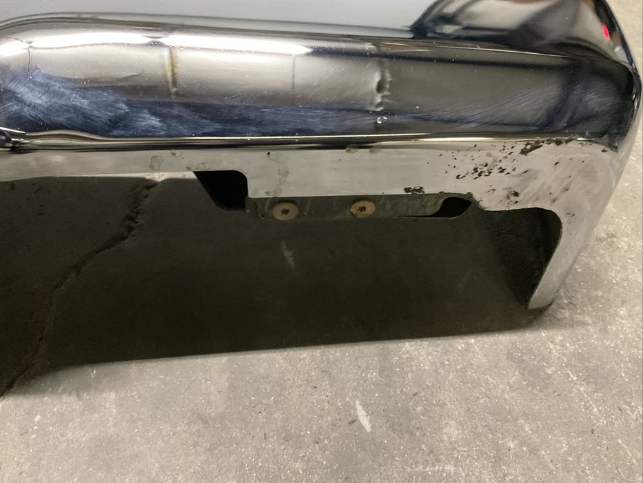 2017 2018 2019 FORD F250 F350 F450 CHROME REAR BUMPER W/O PARKING SENSORS OEM