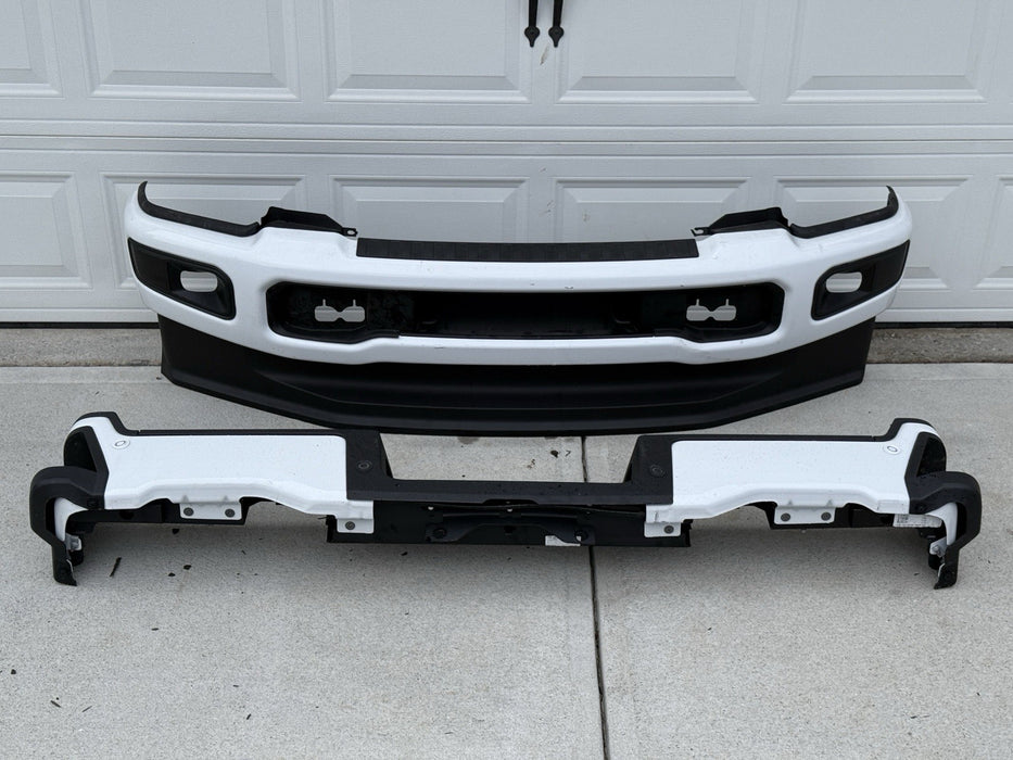 2023 2024 2025 FORD F250 F350 FRONT REAR BUMPERS OXFORD WHITE OEM GENUINE