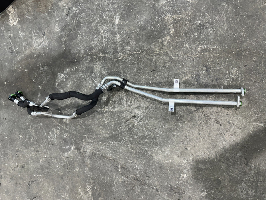 2024 BMW M3 M4 G80 G82 TRANSMISSION OIL COOLER RETURN LINE OEM 8096457 8096458