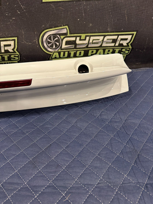 2014 PORSCHE 911 TURBO S 991 REAR ACTIVE SPOILER WING BASE W 3RD BRAKE LIGHT OEM