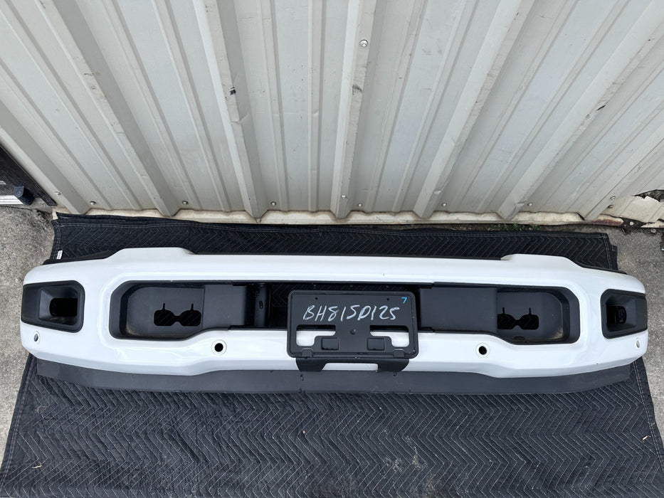 2023 2024 2025 FORD F250 F350 FRONT BUMPER ASSEMBLY STAR WHITE OEM PAINT SCUFFS