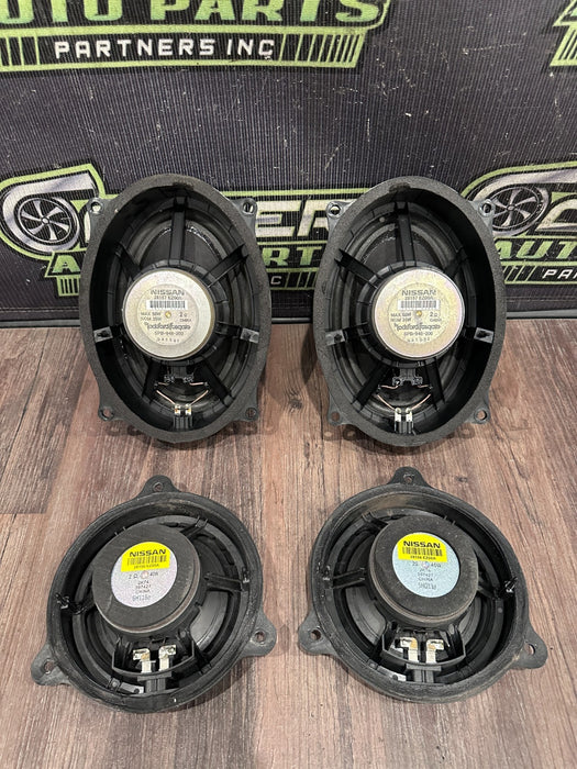 2017 NISSAN TITAN XD RESERVE ROCKFORD FRONT REAR DOOR SPEAKER SET OEM