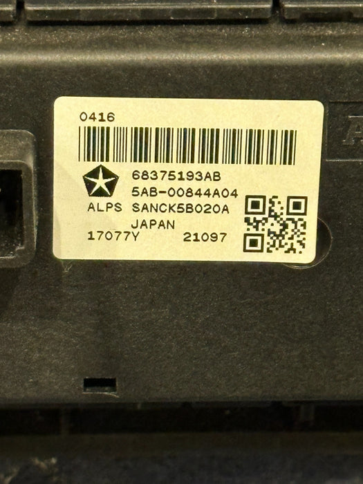 2021 22 DODGE RAM 2500 3500 TOW HAUL PARKING SENSOR INSTRUMENT PANEL SWITCH OEM