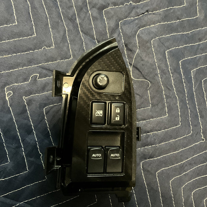 2014 SUBARU BRZ/FRS MASTER DOOR WINDOW SWITCH PANEL CARBON FIBER DRIVER LH OEM