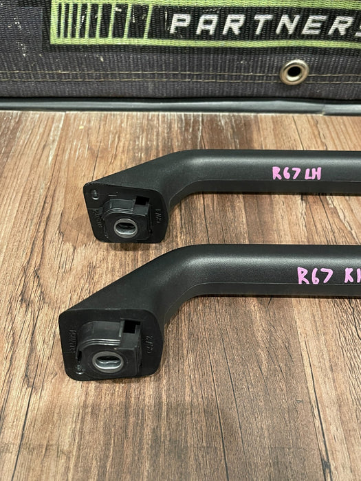 2021 FORD F350 F450 REAR LEFT & RIGHT INTERIOR B PILLAR GRAB HANDLES OEM